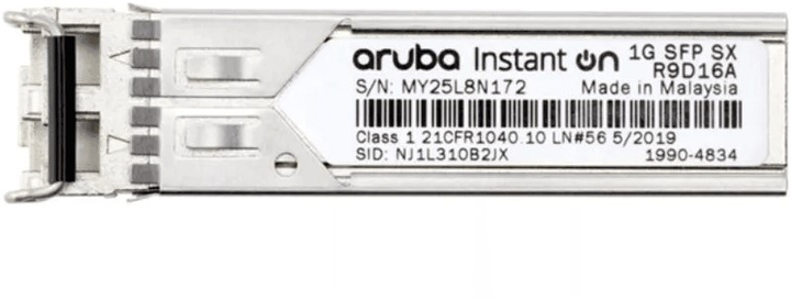 Moduł SFP HP Aruba IOn 1G SFP LC SX 500m MMF XCVR R9D16A (190017566931) - obraz 2