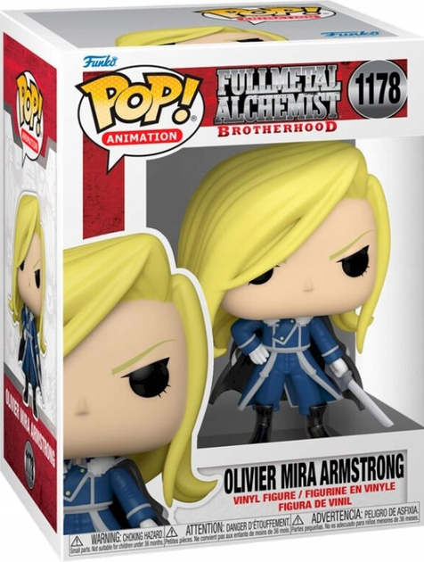 Figurka Funko POP! Animation Full Metal Alchemist Brotherhood Olivier Mira Armstrong 1178 (0889698577380) - obraz 3