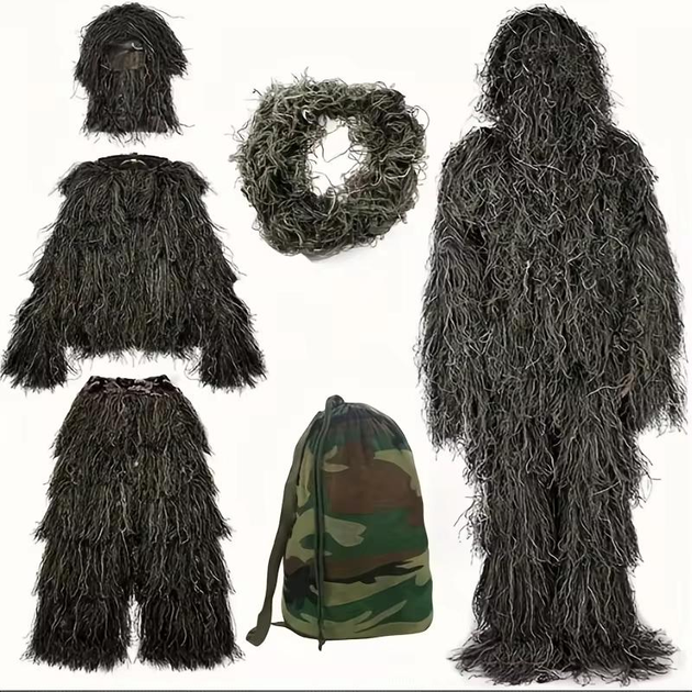 Костюм маскувальний Ghillie Yowie Кікімора для військових полювання активного відпочинку Green - зображення 1