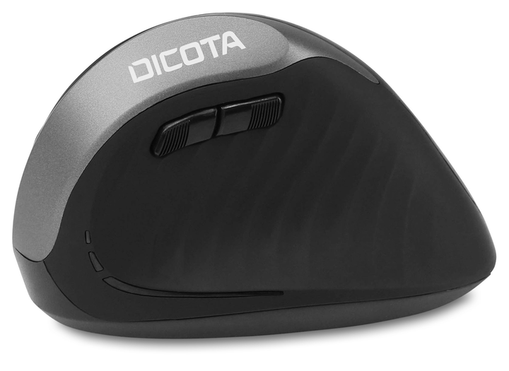 Миша Dicota Relax Ergonomic Wireless Black/Grey (7640186417464) - зображення 4