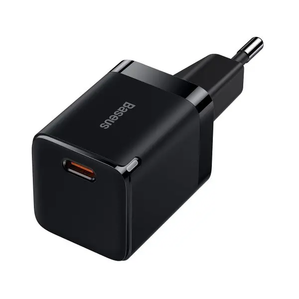Мережевий зарядний пристрій Baseus CCGN010101 GaN3 Fast Charger 30W Type-C black - Фото 1 Мережевий зарядний пристрій Baseus CCGN010101 GaN3 Fast Charger 30W Type-C black - зображення 1