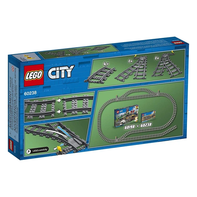 Конструктор LEGO City Залізничні стрілки 8 шт. деталей (60238) - Фото 4 Конструктор LEGO City Залізничні стрілки 8 шт. деталей (60238) - зображення 4