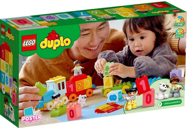 Конструктор LEGO DUPLO Поїзд із цифрами - вчимося рахувати 23 шт. деталей (10954) - зображення 8