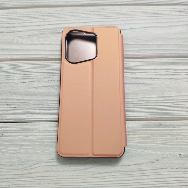 Чехол-книжка Mirror для Xiaomi Poco M6 Pro Зеркальная Розовый - Фото 2 Чехол-книжка Mirror для Xiaomi Poco M6 Pro Зеркальная Розовый - изображение 2