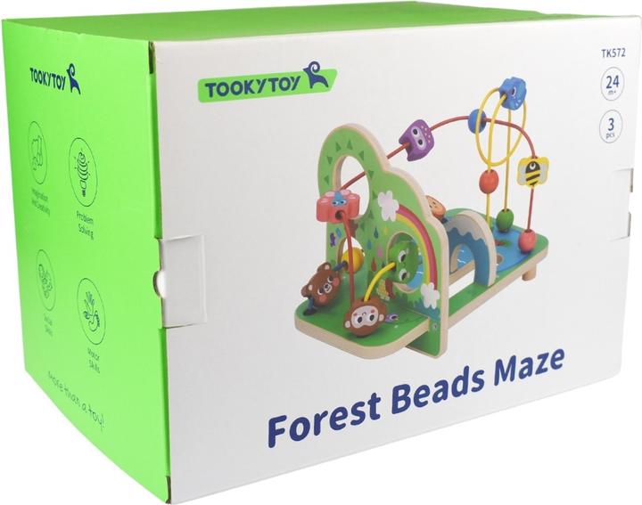 Розвиваючий лабіринт Tooky Toy Forest Bead Maze (6972633374800) - зображення 1