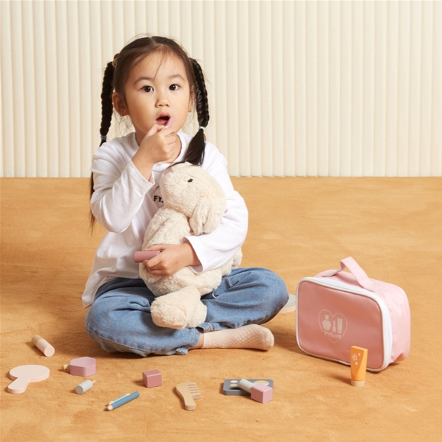 Набір для макіяжу Viga Toys PolarB Дерев'яний у косметичці (6971608442032) - зображення 7