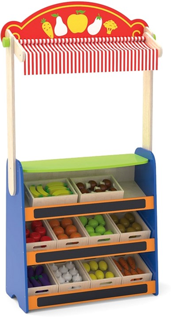 Zestaw do zabawy Viga Toys Teatrzyk Sklep spożywczy 2 w 1 (6971608445019) - obraz 6