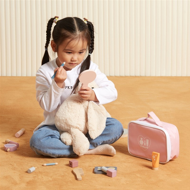 Набір для макіяжу Viga Toys PolarB Дерев'яний у косметичці (6971608442032) - зображення 9
