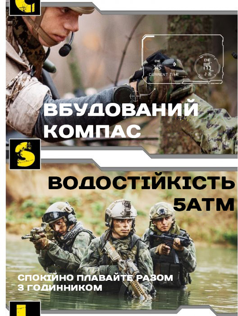 Мужские часы North Edge Apache Green, 2 ремешка в комплекте - изображение 9