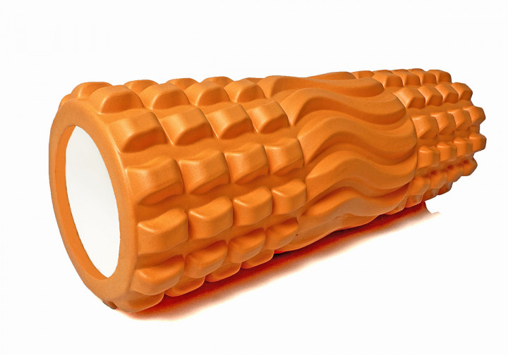Массажный ролик EasyFit Wavyspines 33 см Оранжевый - изображение 2