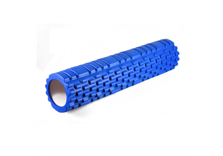 Массажный роллер EasyFit Grid Roller 60 см v 3,1 Синий - изображение 2