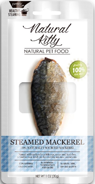 Opakowanie karmy Pettric Natural Kitty Filet makrela 48 x 30 g (4712937600548) - obraz 2