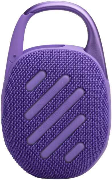 Портативная колонка JBL Clip 5, Purple (JBLCLIP5PUR) - Фото 4 Портативная колонка JBL Clip 5, Purple (JBLCLIP5PUR) - изображение 4