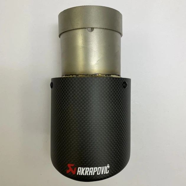 Насадка наконечник глушителя Akrapovic AK 76-101 JB carbon d76мм L175мм зовн d101мм на выхлопную трубу SV0385 - изображение 2