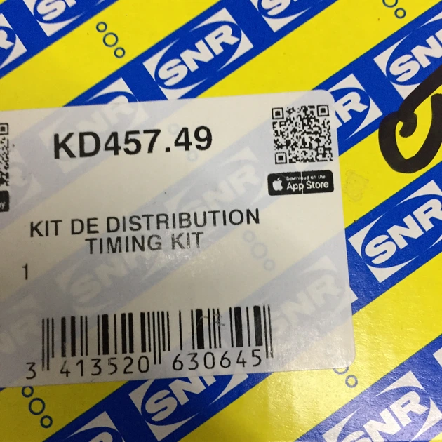 Комплект ремня ГРМ SNR KD457.49 VOLKSWAGEN CADDY 04->T5 03->GOLF, PASSAT 01-> 1.9TD - изображение 6