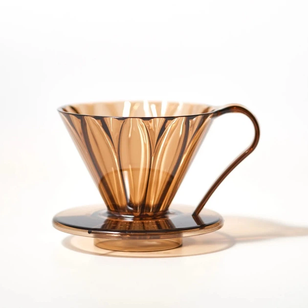 Пуровер Cafec Flower Dripper Tritan Pink Brown - изображение 4