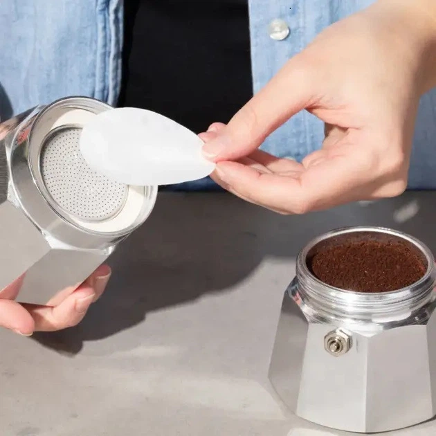 Фильтры для гейзерной кофеварки на 6 чашек Moka Pot Paper Filter
