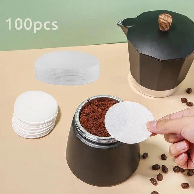 Фильтры для гейзерной кофеварки на 6 чашек Moka Pot Paper Filter