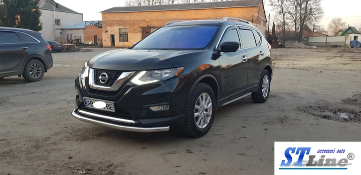 Кенгурятник захист переднього бампера на Nissan X-Trail 17- d60х1,6мм Ниссан Х-Трейл ST7422 - зображення 5