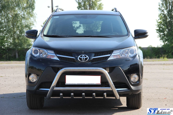 Кенгурятник захист переднього бампера на Toyota RAV4 18- d60х1,6мм Тойота РАВ4 ST7698 - зображення 4