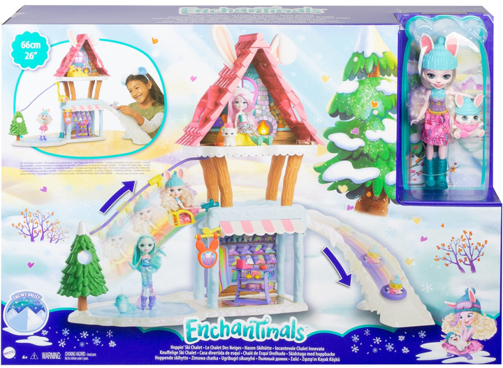 Ігровий набір Mattel Enchantimals Bevy Bunny Doll Ski House (0887961819953) - зображення 1