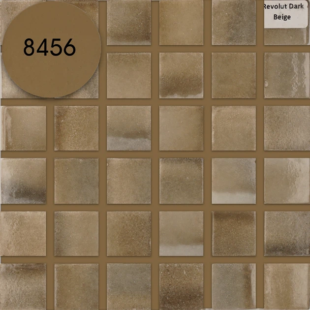 Мозаика АкваМо под камень, гранит,мрамор бежевый Revolut Dark Beige31.7x31.7 для кухни,бассейна,хамама за 1 ШТ - изображение 2