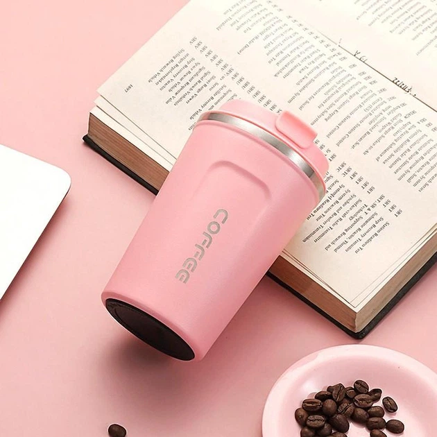 Термокружка Coffee 510 мл, Розовая (EL7689) - Фото 3 Термокружка Coffee 510 мл, Розовая (EL7689) - изображение 3