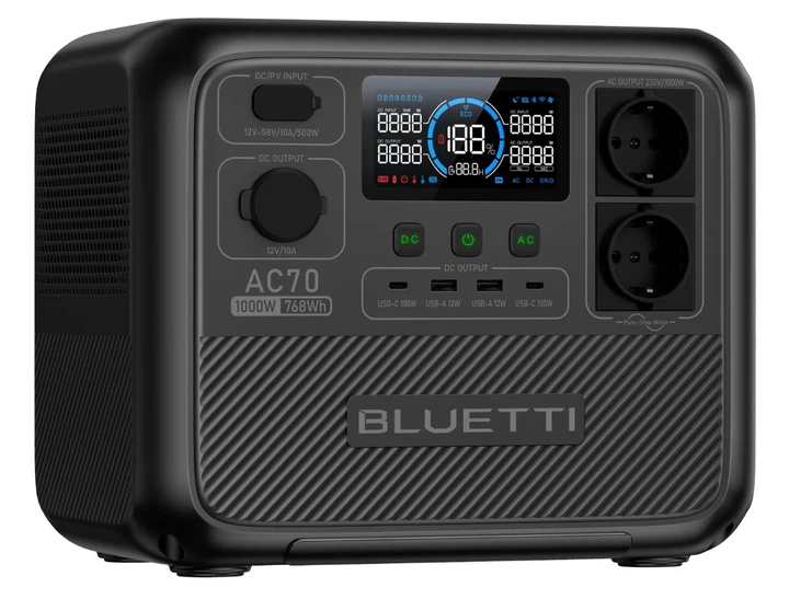 Зарядная станция BLUETTI AC70 768Wh | 1000W - изображение 3