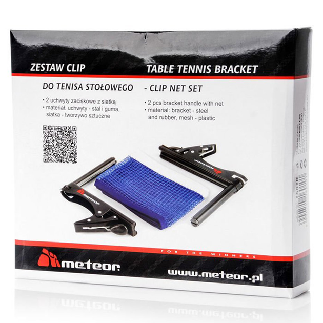 Zestaw Meteor Clip 16010 uchwyt do tenisa stołowego z siatką (5900724160101) - obraz 5