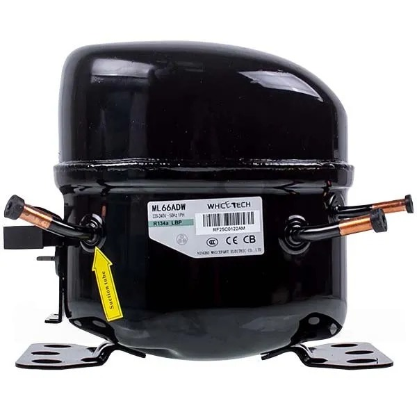Компрессор для холодильника WhiceTech ML66ADW R134a 165W (с пусковым реле) - изображение 2