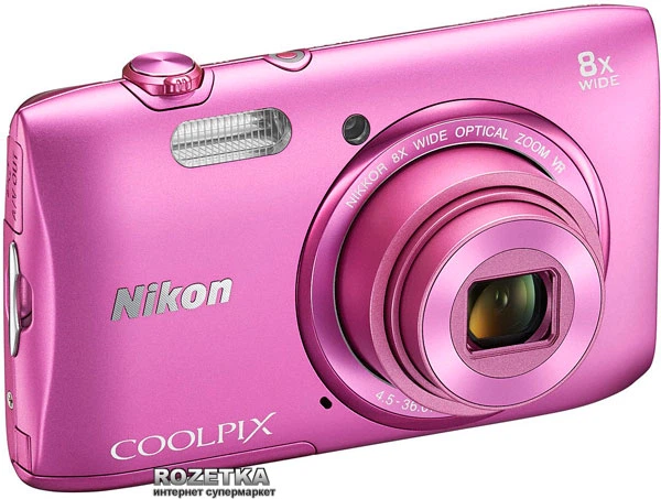 Nikon COOLPIX S3600 ピンク Фотоапарат Nikon Coolpix S3600 Pink (VNA554E1) купити на ROZETKA