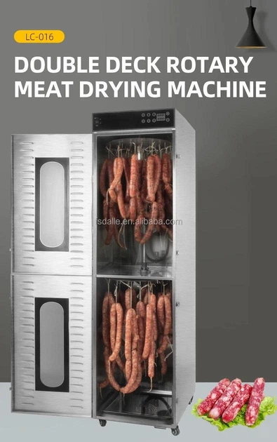 Коммерческий роторный дегидратор для колбасных изделий мяса рыбы Food Dehydrator LT-015 58 крюков - Фото 2 Коммерческий роторный дегидратор для колбасных изделий мяса рыбы Food Dehydrator LT-015 58 крюков - изображение 2