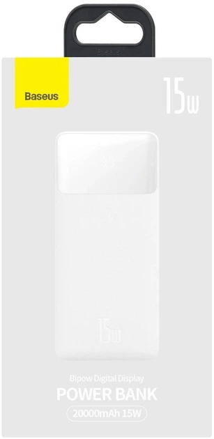 Powerbank Baseus Bipow Overseas 20000 mAh Biały (PPBD050102) - obraz 5