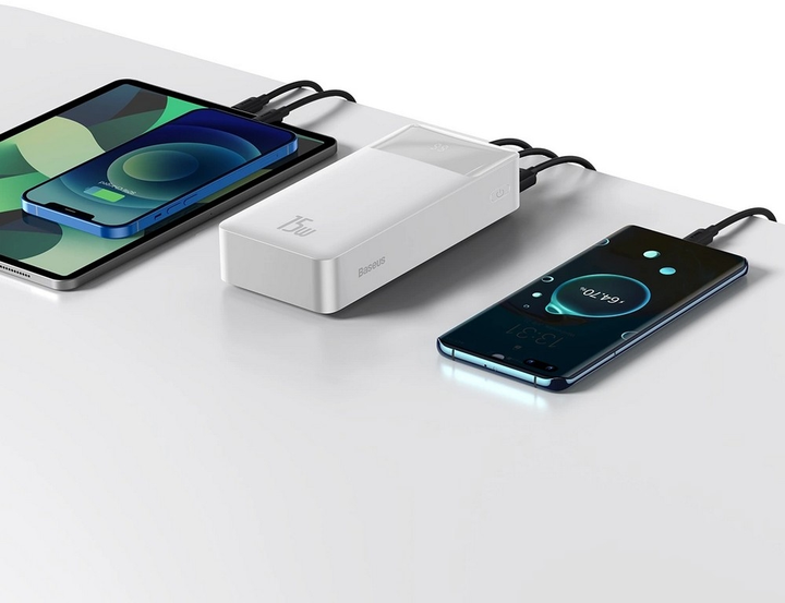 Powerbank Baseus Bipow Overseas 30000 mAh Biały (PPBD050202) - obraz 8