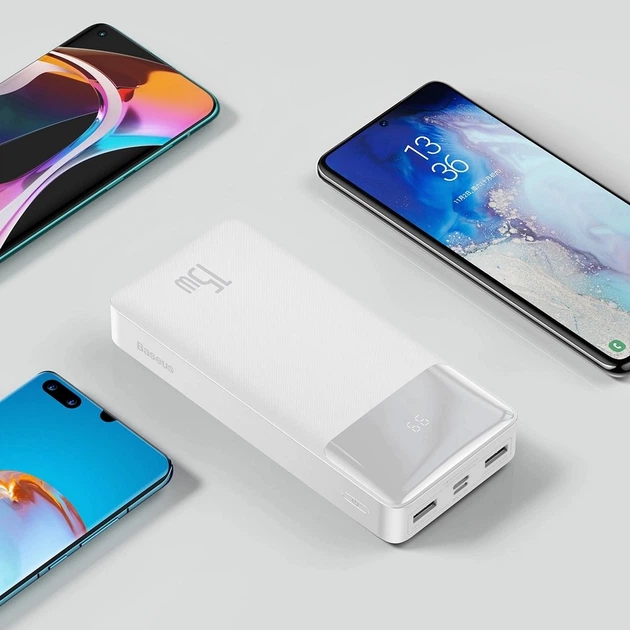 Powerbank Baseus Bipow Overseas 20000 mAh Biały (PPBD050102) - obraz 9