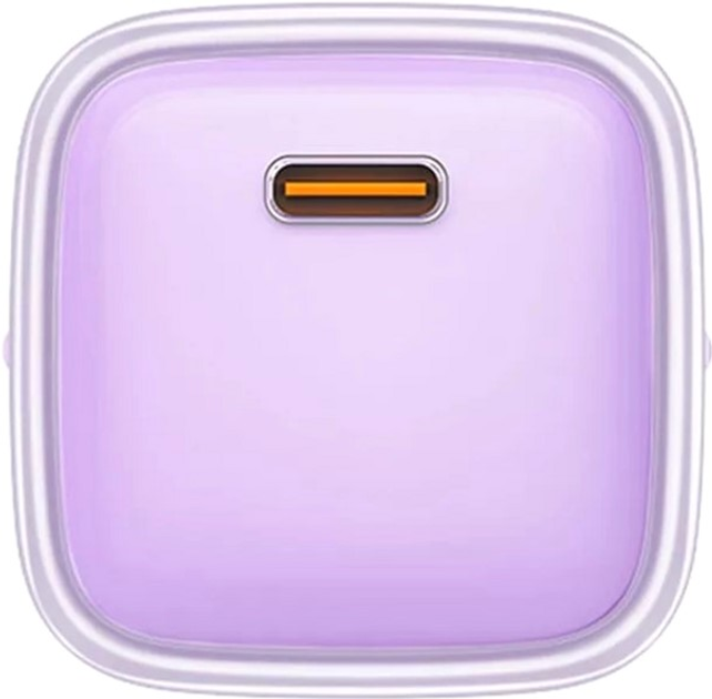 Мережевий зарядний пристрій Acefast A53 Sparkling Series PD30W GaN USB-C Charger Alfalfa Purple - зображення 5