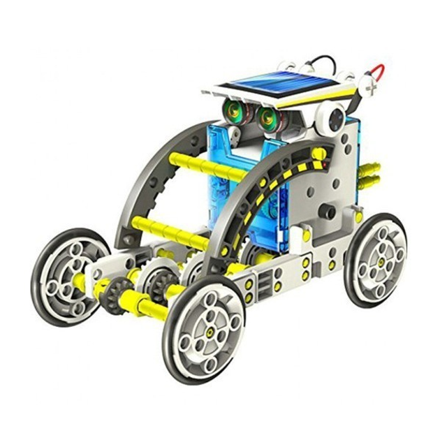 Детский конструктор робот трансформер Solar Robot Kit 14 в 1 развивающий с солнечной панелью и моторчиком (085g) - изображение 5