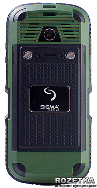 Мобильный телефон Sigma mobile X-treme IP67 Dual Sim Black/Green – фото ...