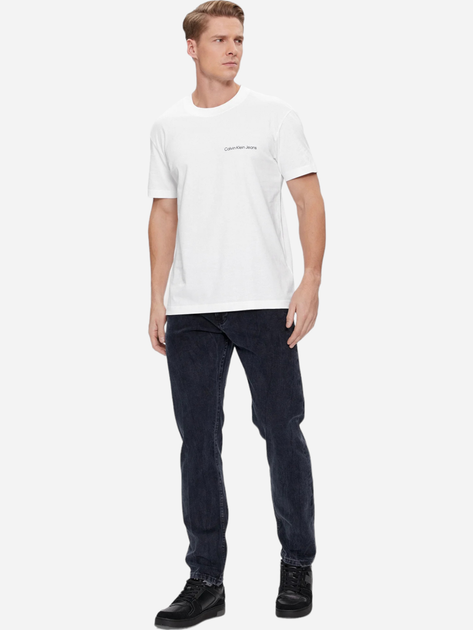 Футболка бавовняна чоловіча Calvin Klein Jeans J30J324671-YAF 2XL Біла (8720109047851) - зображення 3