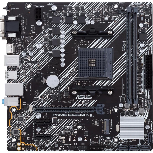 Материнская плата ASUS PRIME B450M-K II - изображение 4