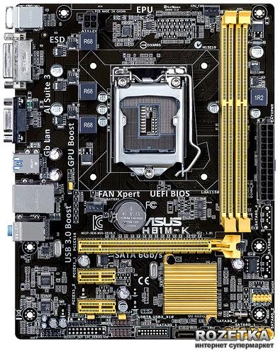 Материнская плата Asus H81M-K (s1150, Intel H81, PCI-Ex16) - изображение 1