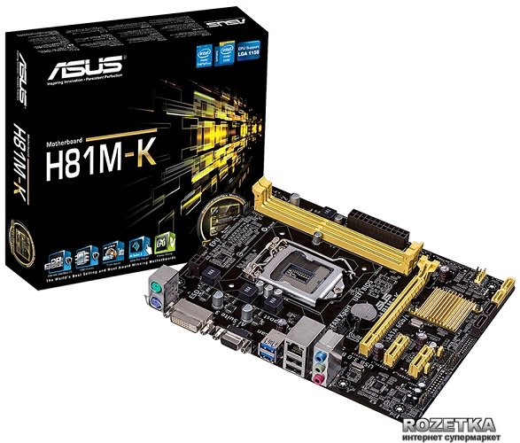Материнская плата Asus H81M-K (s1150, Intel H81, PCI-Ex16) – фото