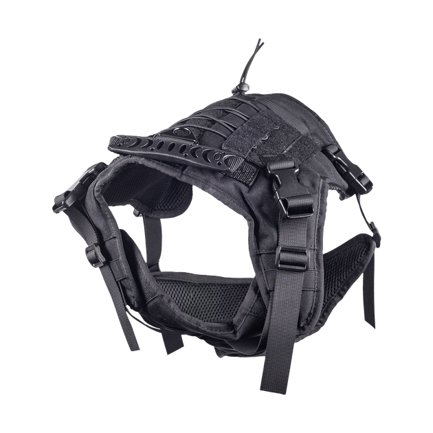 Нейлоновый тактический жилет для собак с ручкой Derby Tactical Dog Harness Vest with Handle XL Черный - изображение 3