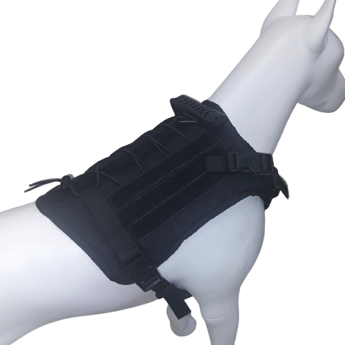 Нейлоновый тактический жилет для собак с ручкой Derby Tactical Dog Harness Vest with Handle XL Черный - изображение 5
