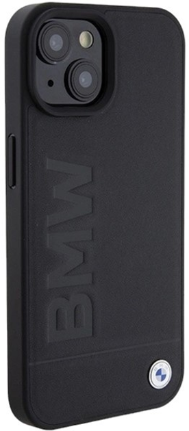 Панель BMW Leather Hot Stamp для iPhone 15 Plus Black (3666339170820) - зображення 3