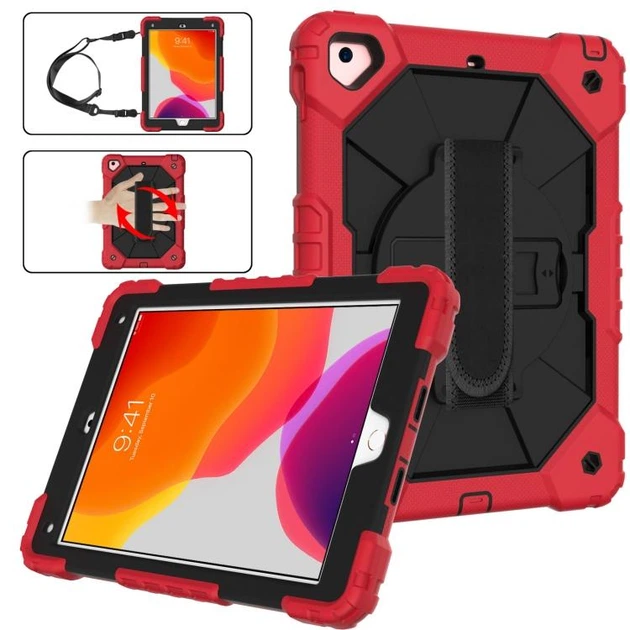 Чохол ARM Cover Apple iPad 7 (10.2") 2019 протиударний броньований з підставкою Black/Red - зображення 2