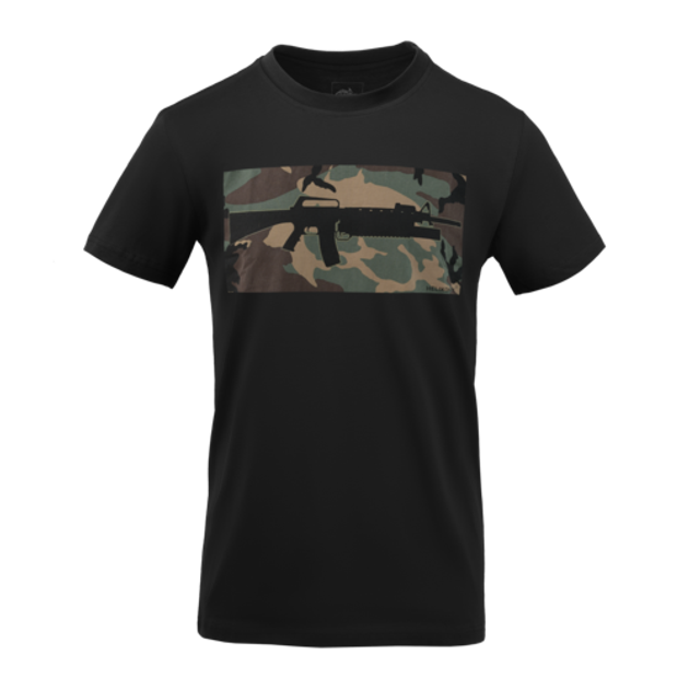 Футболка тактична Helikon-Tex® Хлопок 2XL T-shirt 16/203 combo Black/Multicam (TS-COM-CO-0103A-B07-XXL) - зображення 2