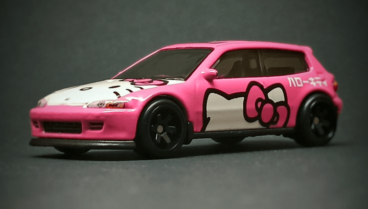 Машинка Premium Hot Wheels Honda Civic EG Hello Kitty Modern