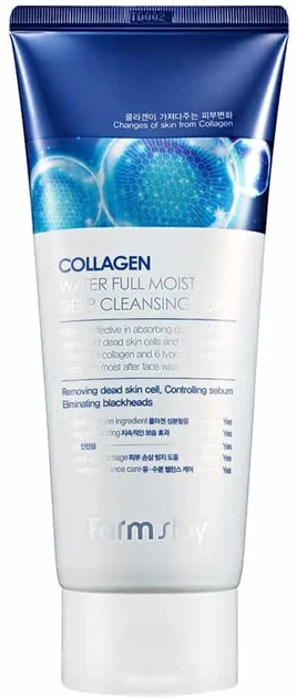 Pianka do mycia twarzy FarmStay Collagen Water Full Moist 180 ml (8809480770968) - obraz 2