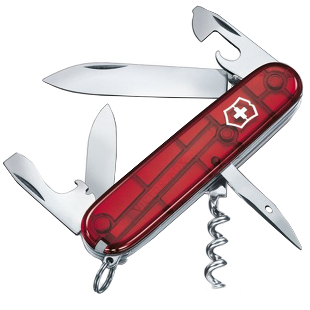 Ніж складний, мультитул Victorinox Spartan (91мм, 12 функцій), червоний прозо. 1.3603.Т - изображение 1